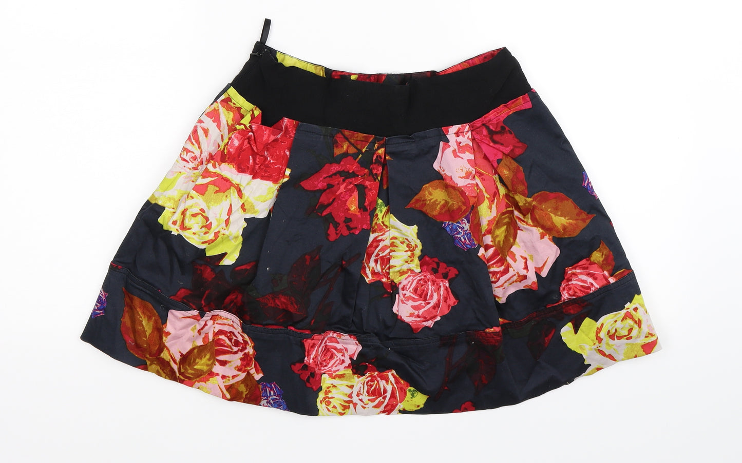Ted Baker Womens Blue Floral  Flare Skirt Size S