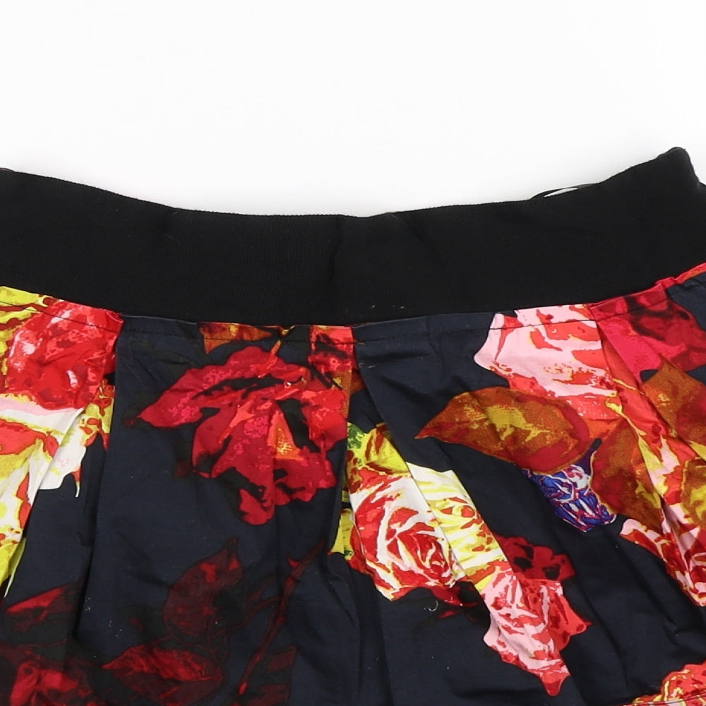 Ted Baker Womens Blue Floral  Flare Skirt Size S