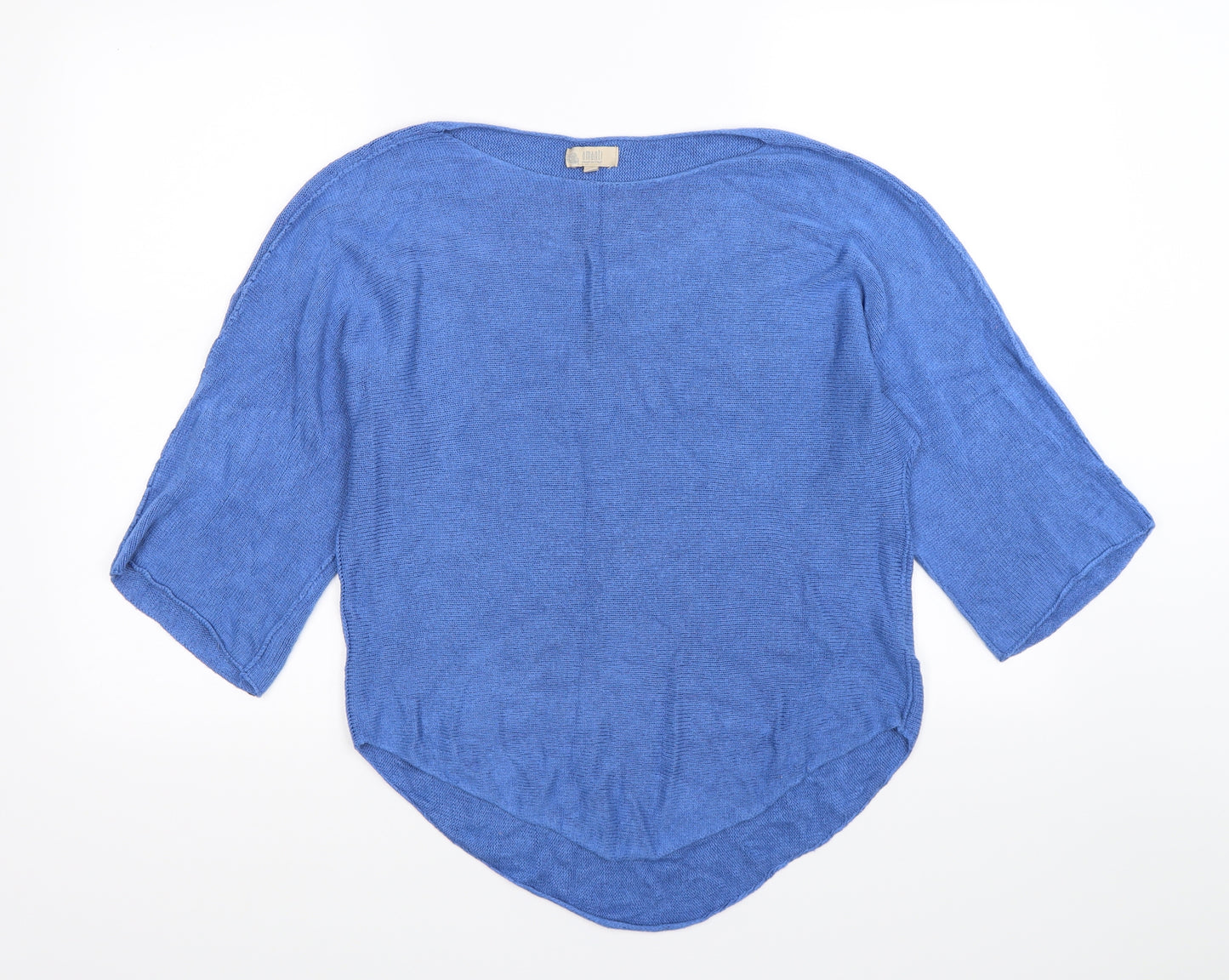 Amanti Womens Blue  Knit Pullover Jumper Size S