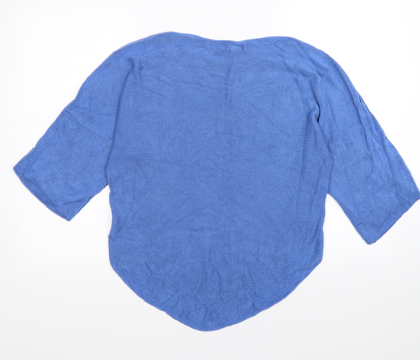 Amanti Womens Blue  Knit Pullover Jumper Size S