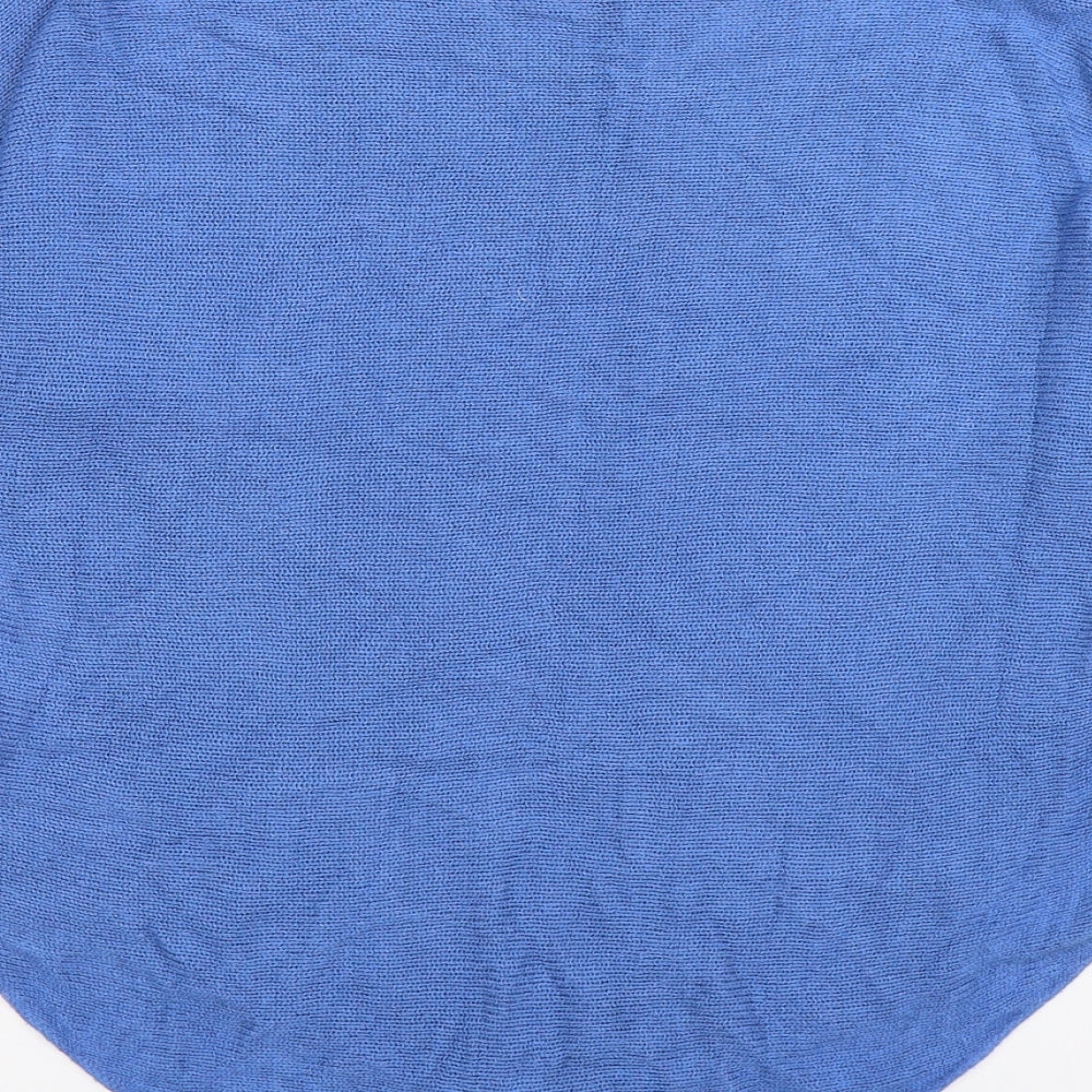 Amanti Womens Blue  Knit Pullover Jumper Size S