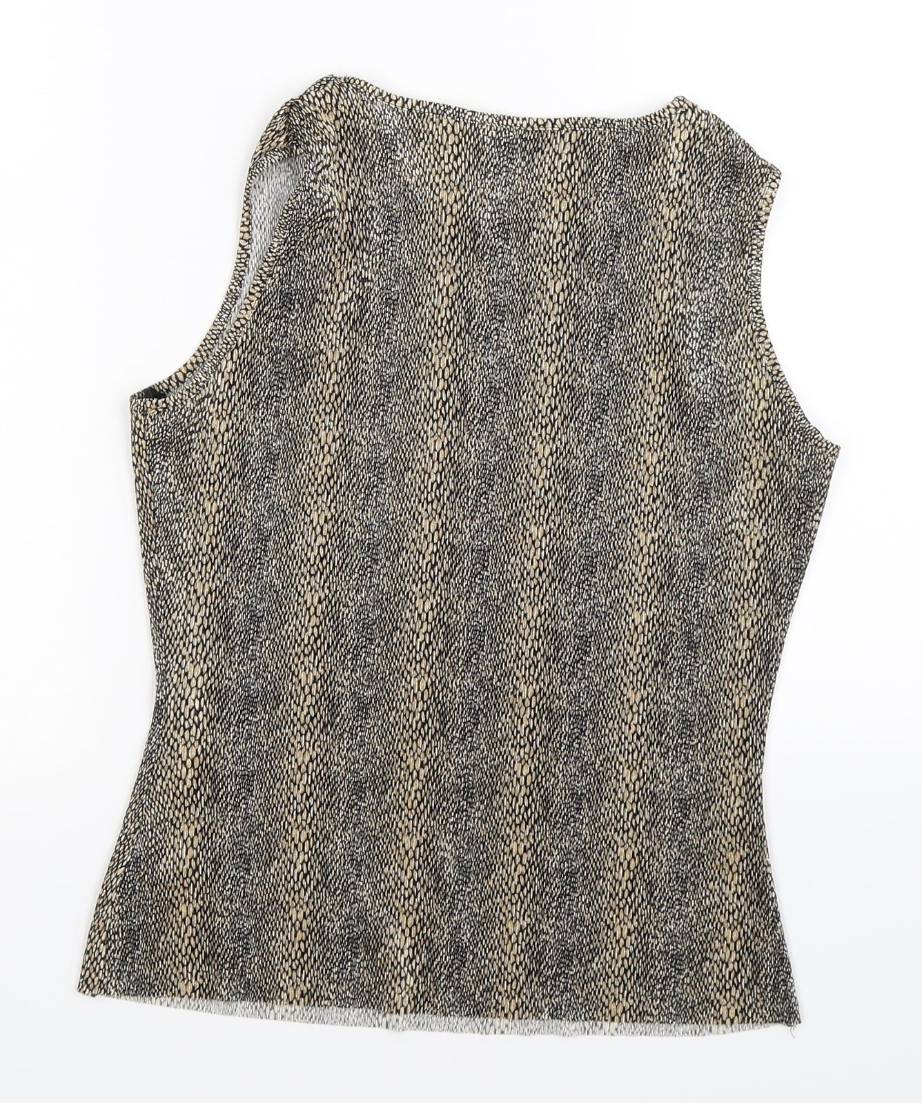 F&F Womens Brown Animal Print  Basic Tank Size 12  - leopard print