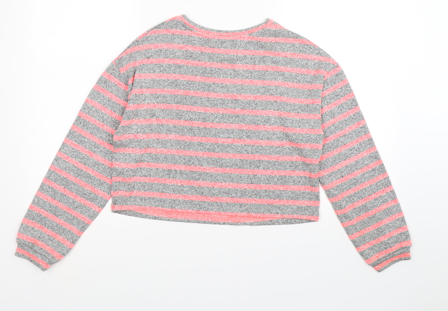 New Look Womens Grey  Knit Pullover Jumper Size S