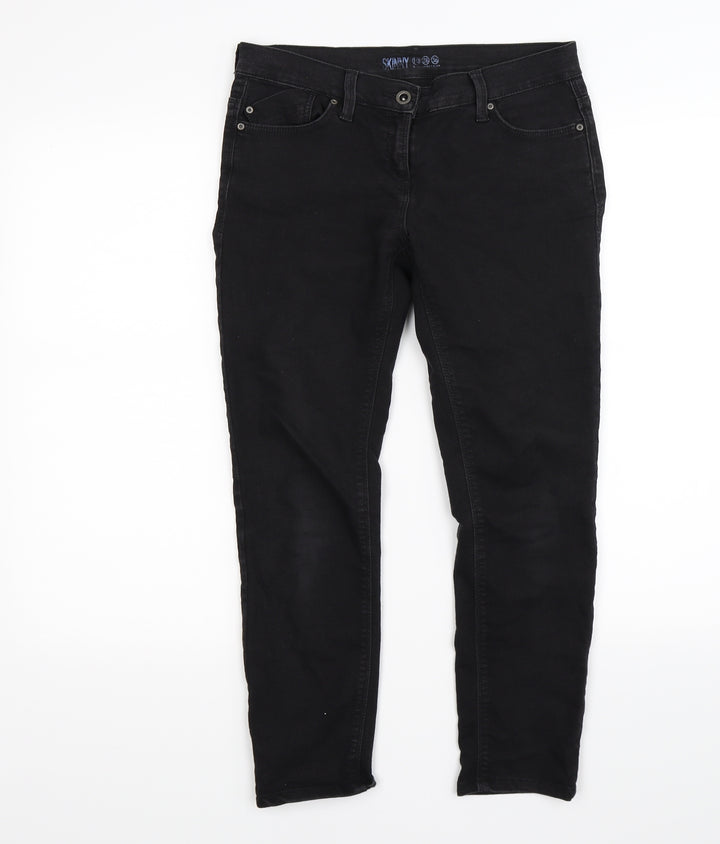 denim co Womens Black Denim Skinny Jeans Size 10 L24 in