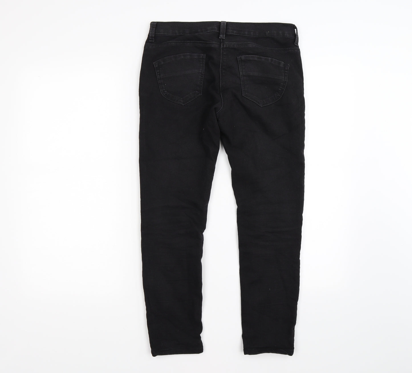 denim co Womens Black  Denim Skinny Jeans Size 10 L24 in