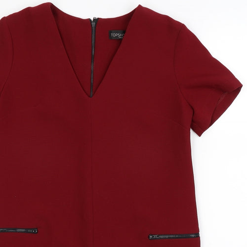 Topshop Womens Red   Shift  Size 10