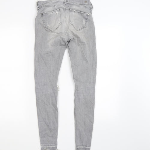 River Island Womens Grey  Denim Skinny Jeans Size 8 L26 in