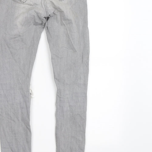 River Island Womens Grey  Denim Skinny Jeans Size 8 L26 in