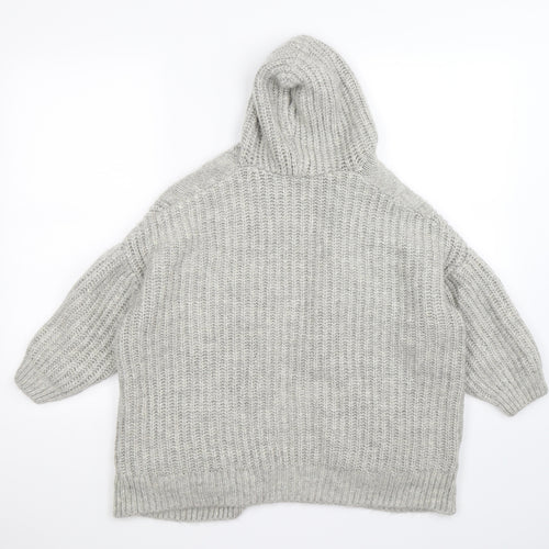 Preworn Womens Grey  Knit Cardigan Jumper Size M
