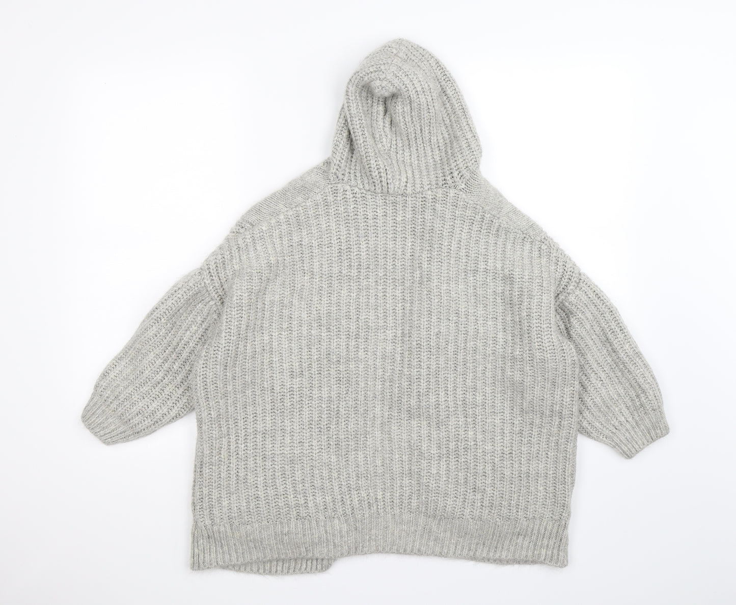 Preworn Womens Grey  Knit Cardigan Jumper Size M