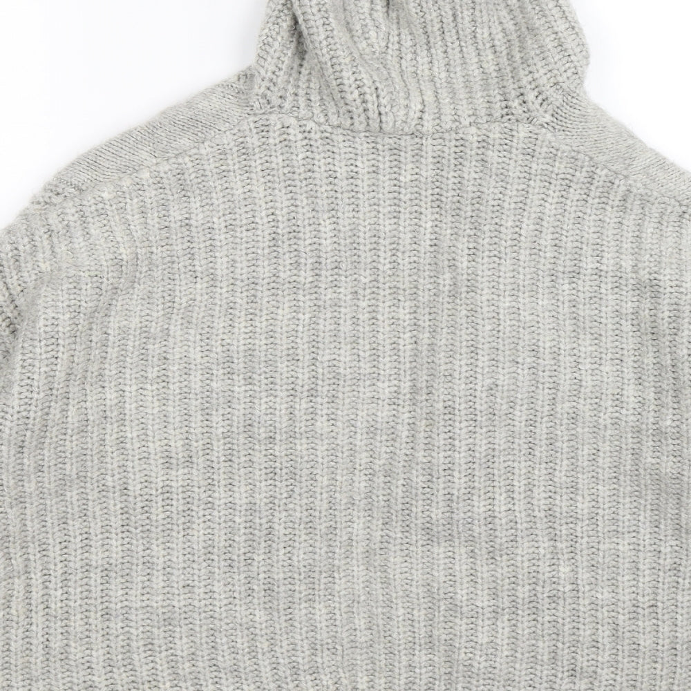 Preworn Womens Grey  Knit Cardigan Jumper Size M