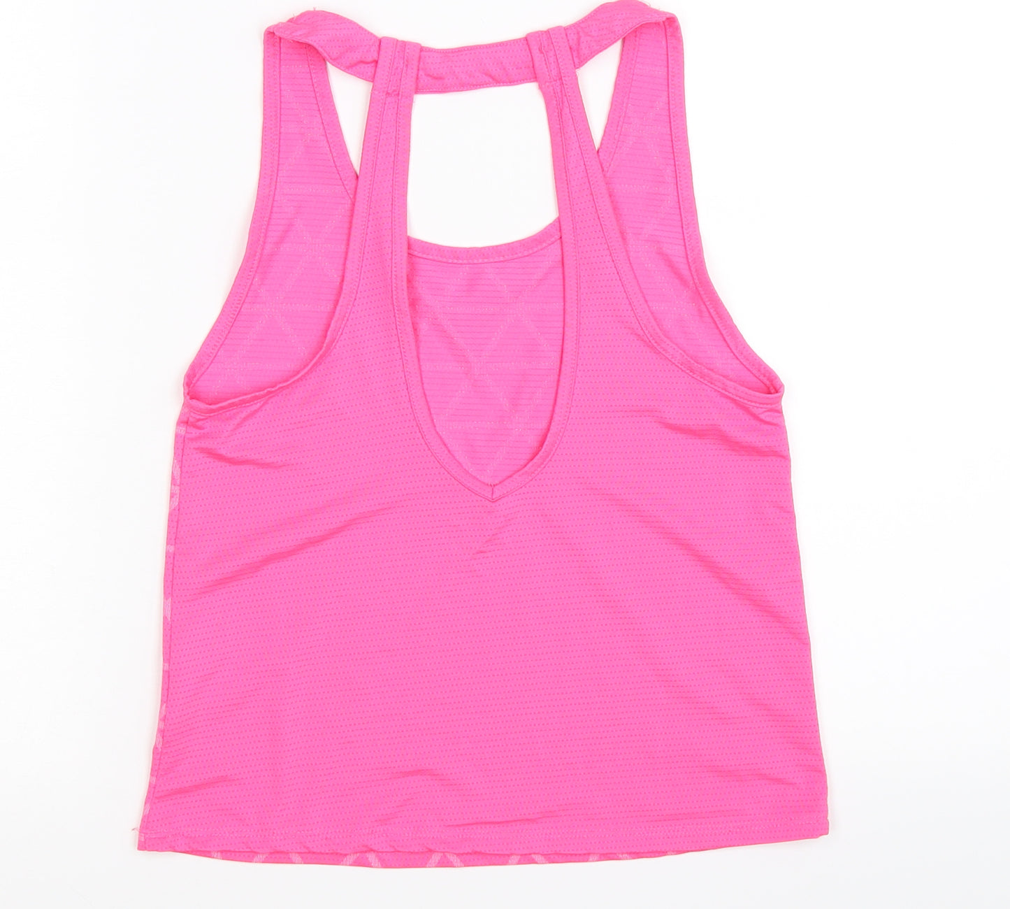 Young Dimension Girls Pink Geometric  Basic Tank Size 9-10 Years