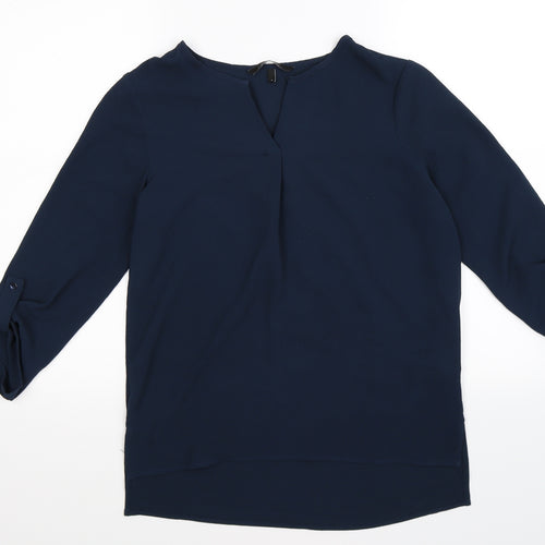 VERO MODA Womens Blue   Basic Blouse Size S