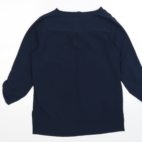 VERO MODA Womens Blue   Basic Blouse Size S