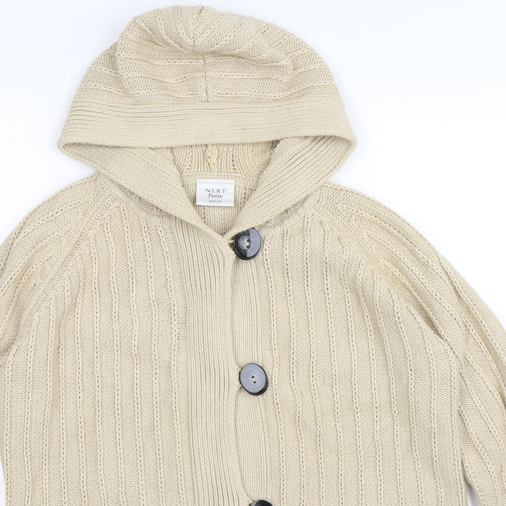 NEXT Womens Beige  Knit Cardigan Jumper Size M