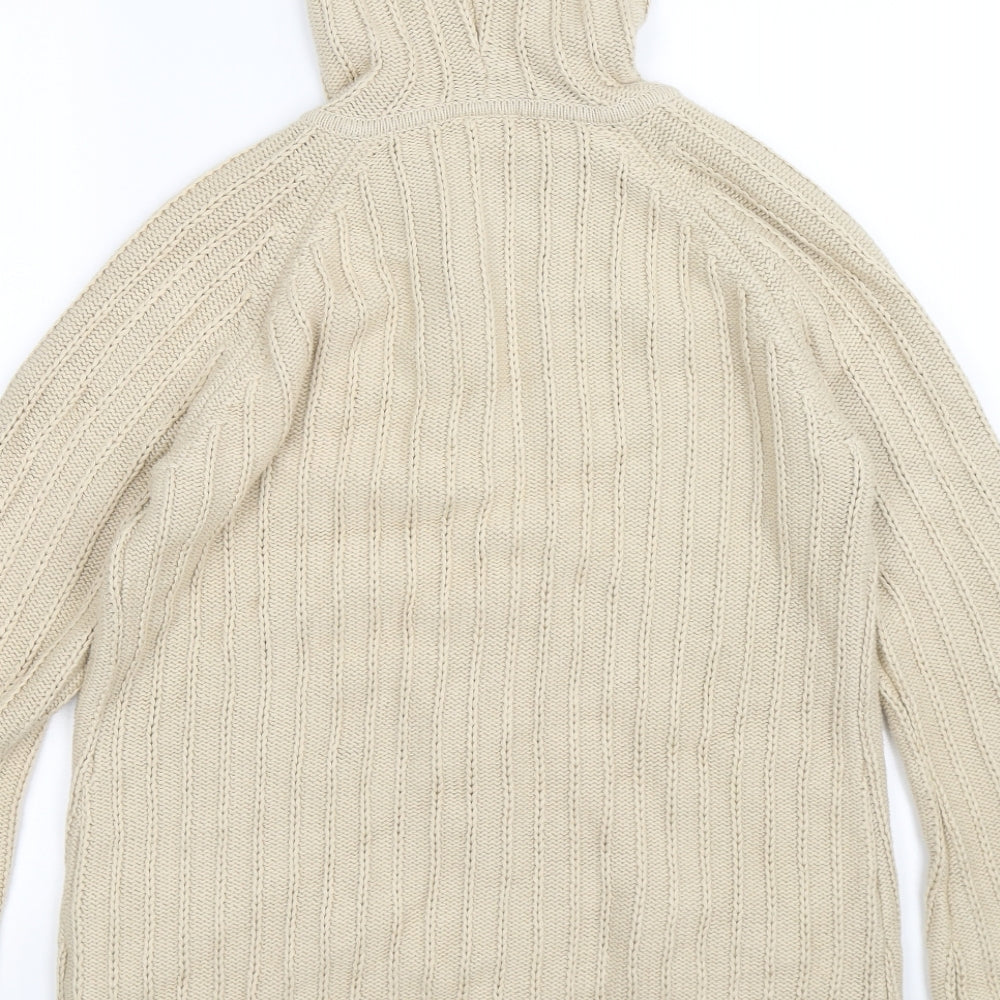 NEXT Womens Beige  Knit Cardigan Jumper Size M
