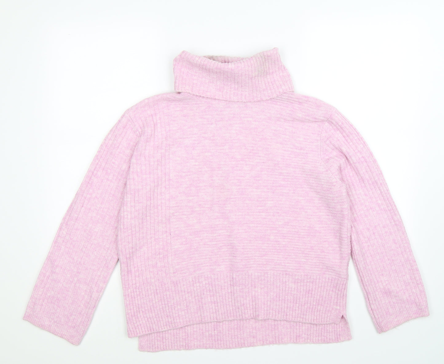 Miss Selfridge Womens Pink Striped Knit Pullover Jumper Size 12