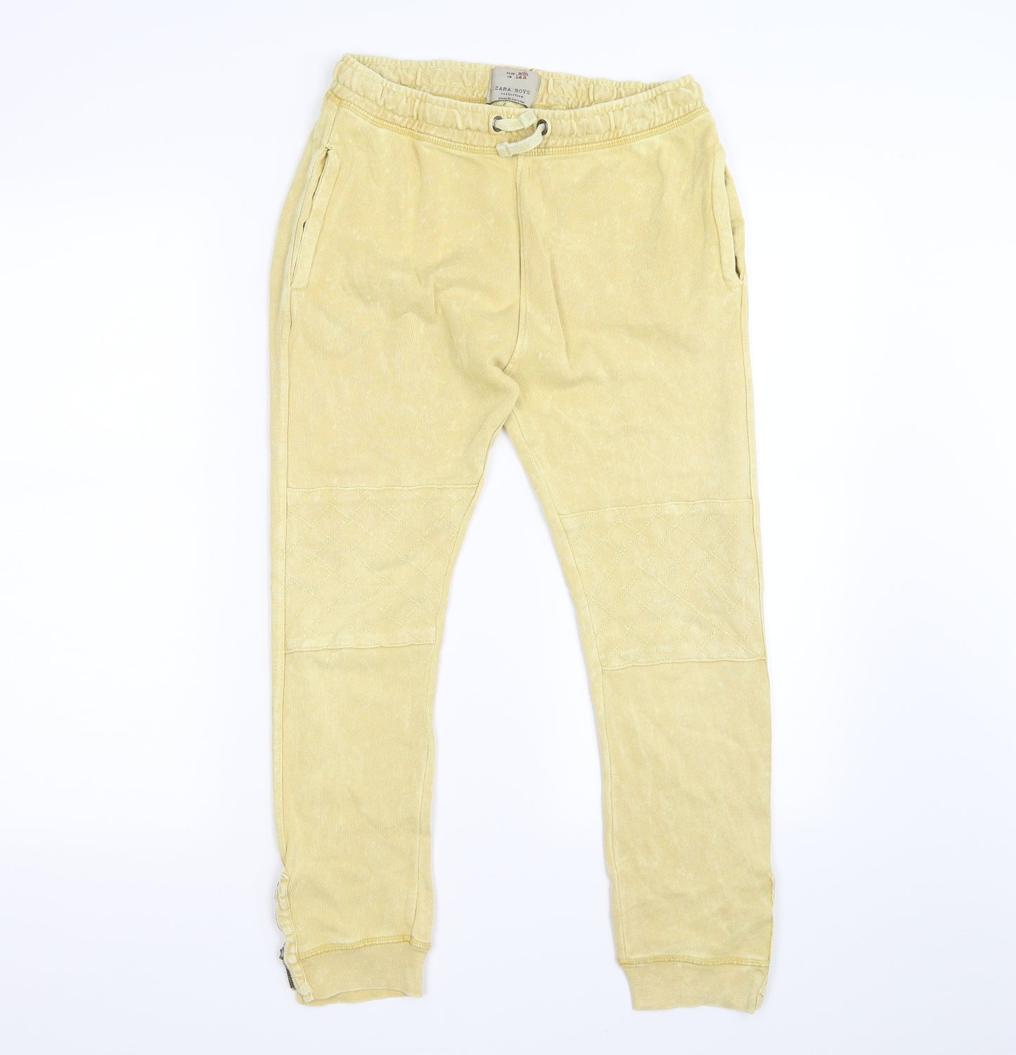 Zara Boys Yellow  Jersey Jogger Trousers Size 9-10 Years