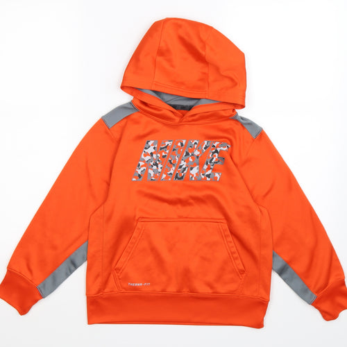 Nike Boys Orange   Pullover Hoodie Size S