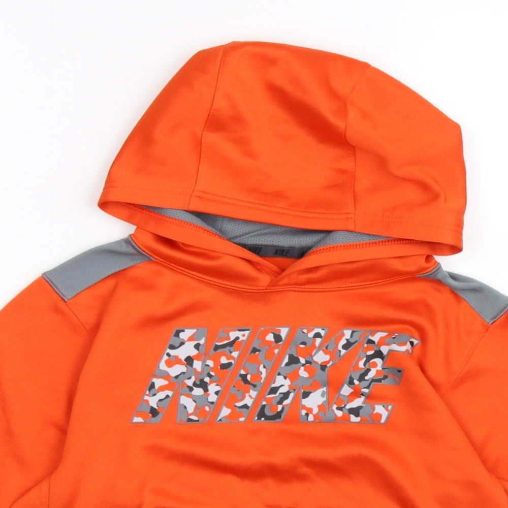 Nike Boys Orange   Pullover Hoodie Size S