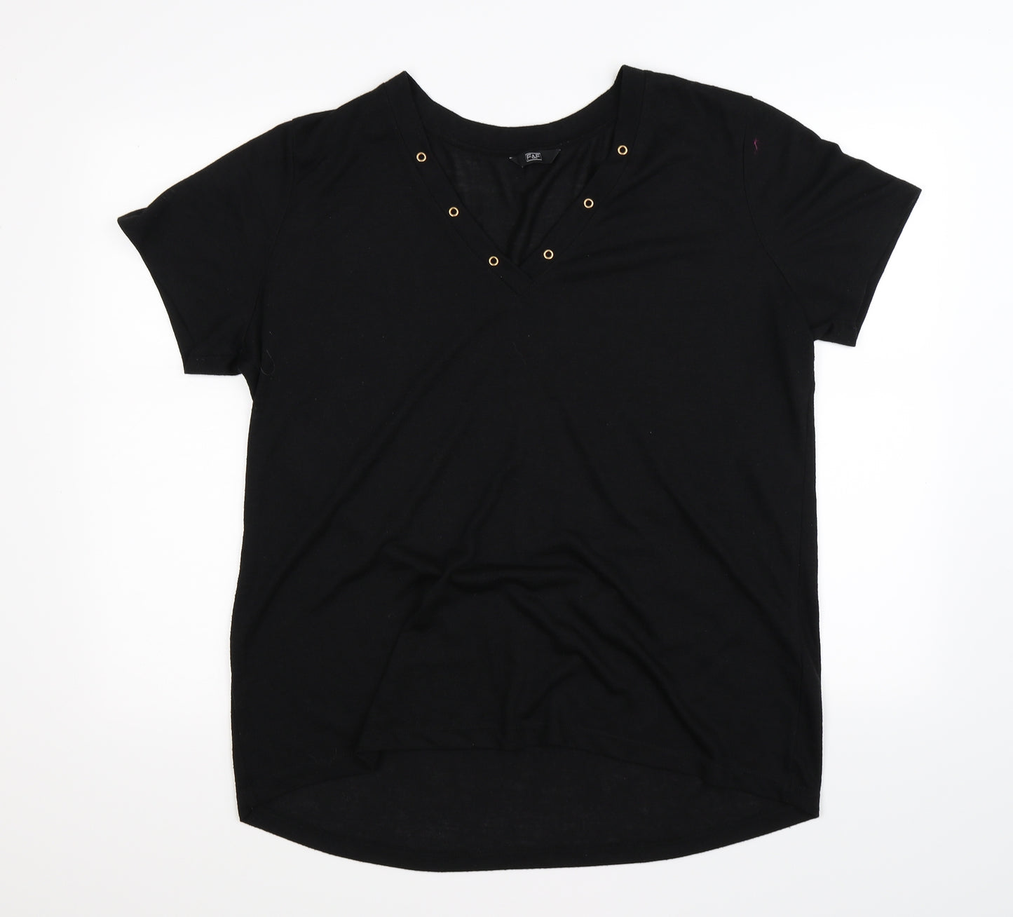 F&F Womens Black   Basic T-Shirt Size 20