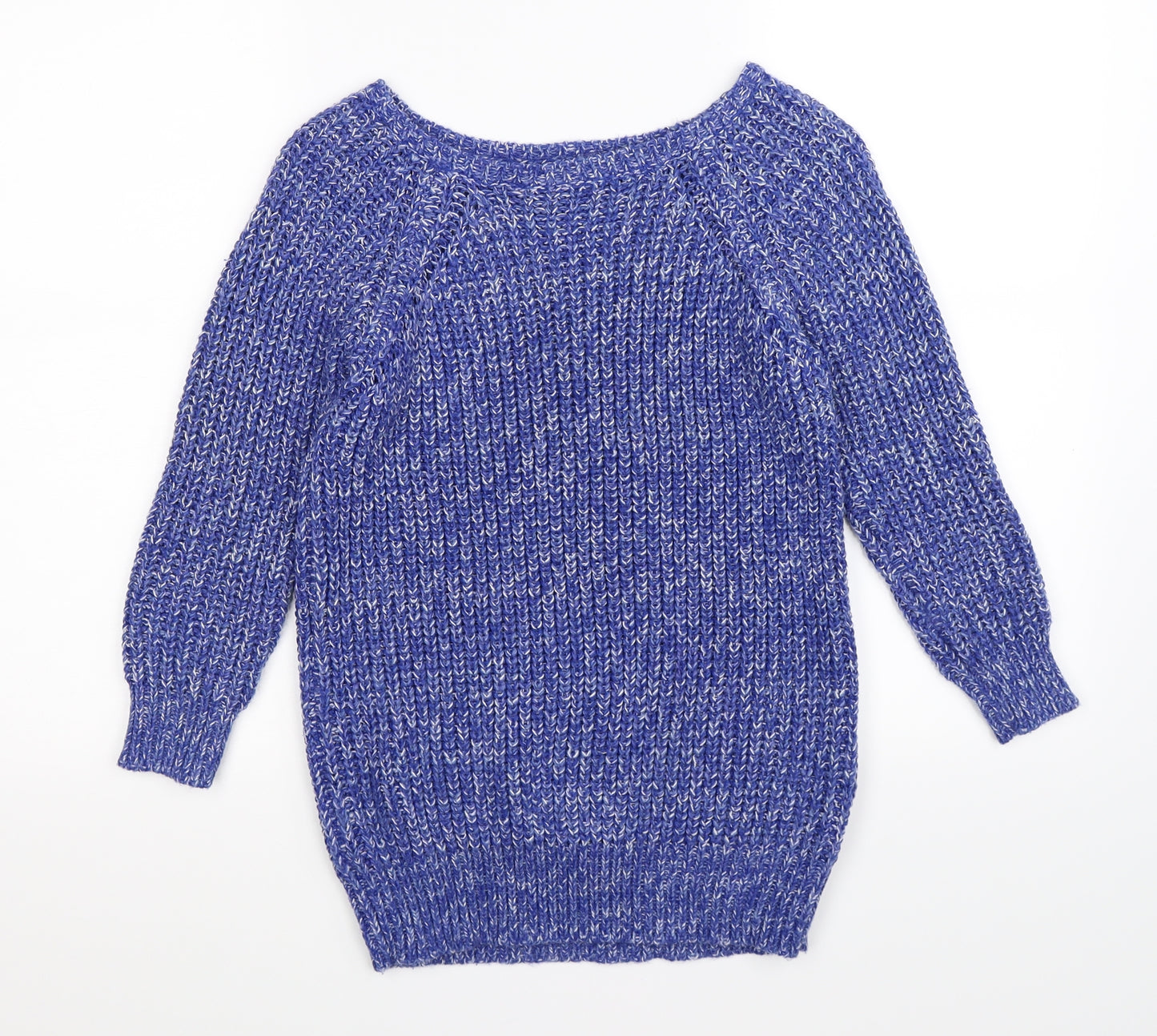 F&F Womens Blue  Knit Pullover Jumper Size 8