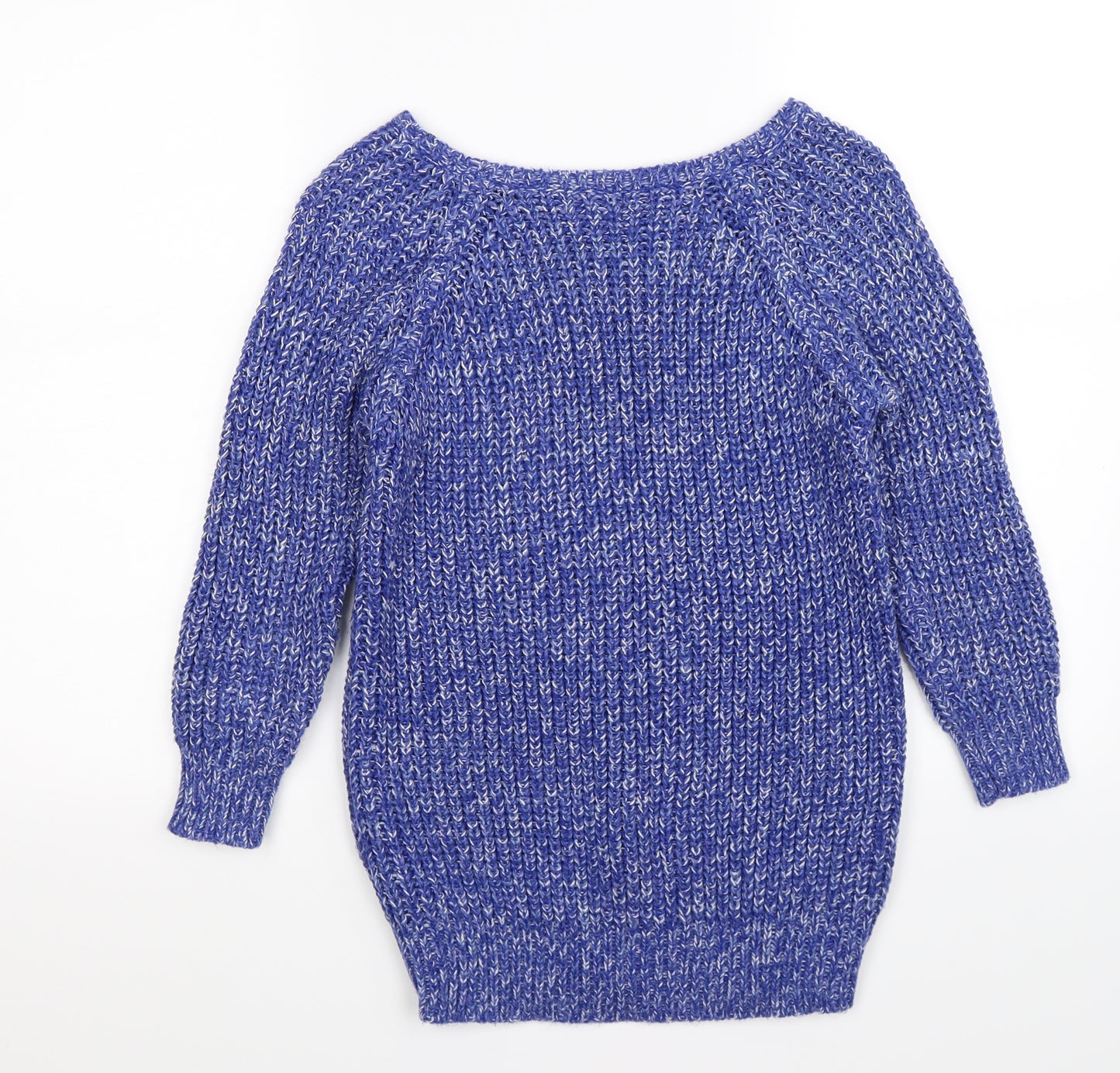 F&F Womens Blue  Knit Pullover Jumper Size 8