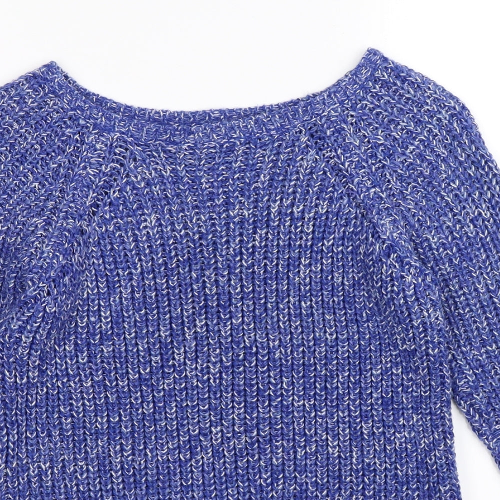 F&F Womens Blue  Knit Pullover Jumper Size 8