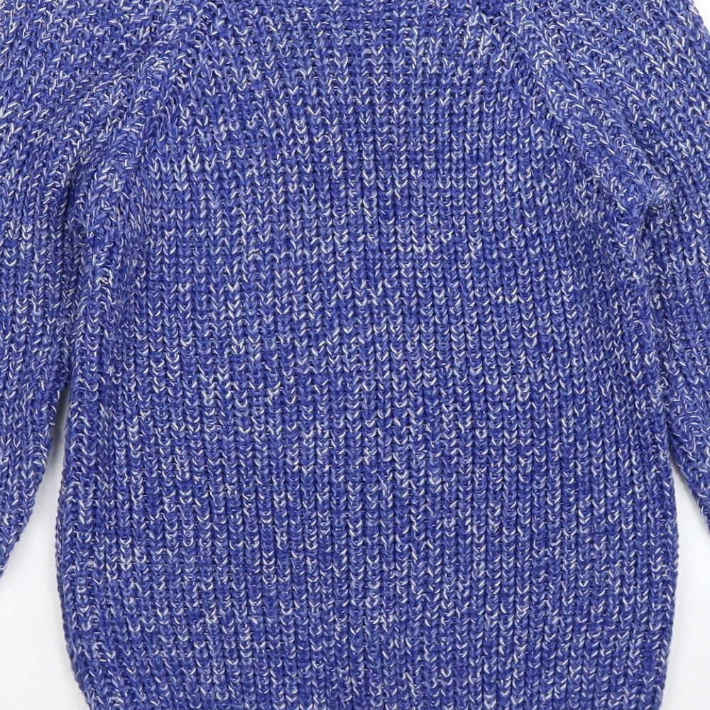 F&F Womens Blue  Knit Pullover Jumper Size 8