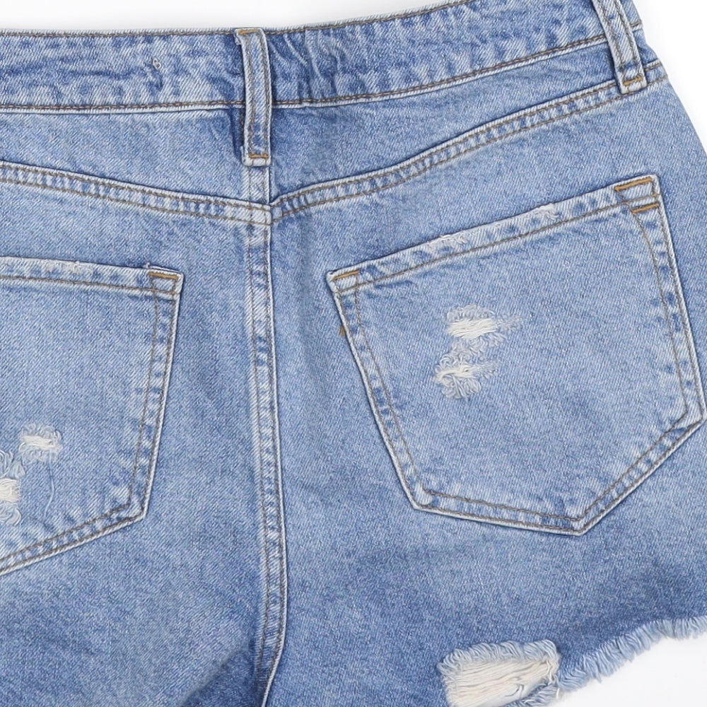 denim co Womens Blue  Denim Hot Pants Shorts Size 10