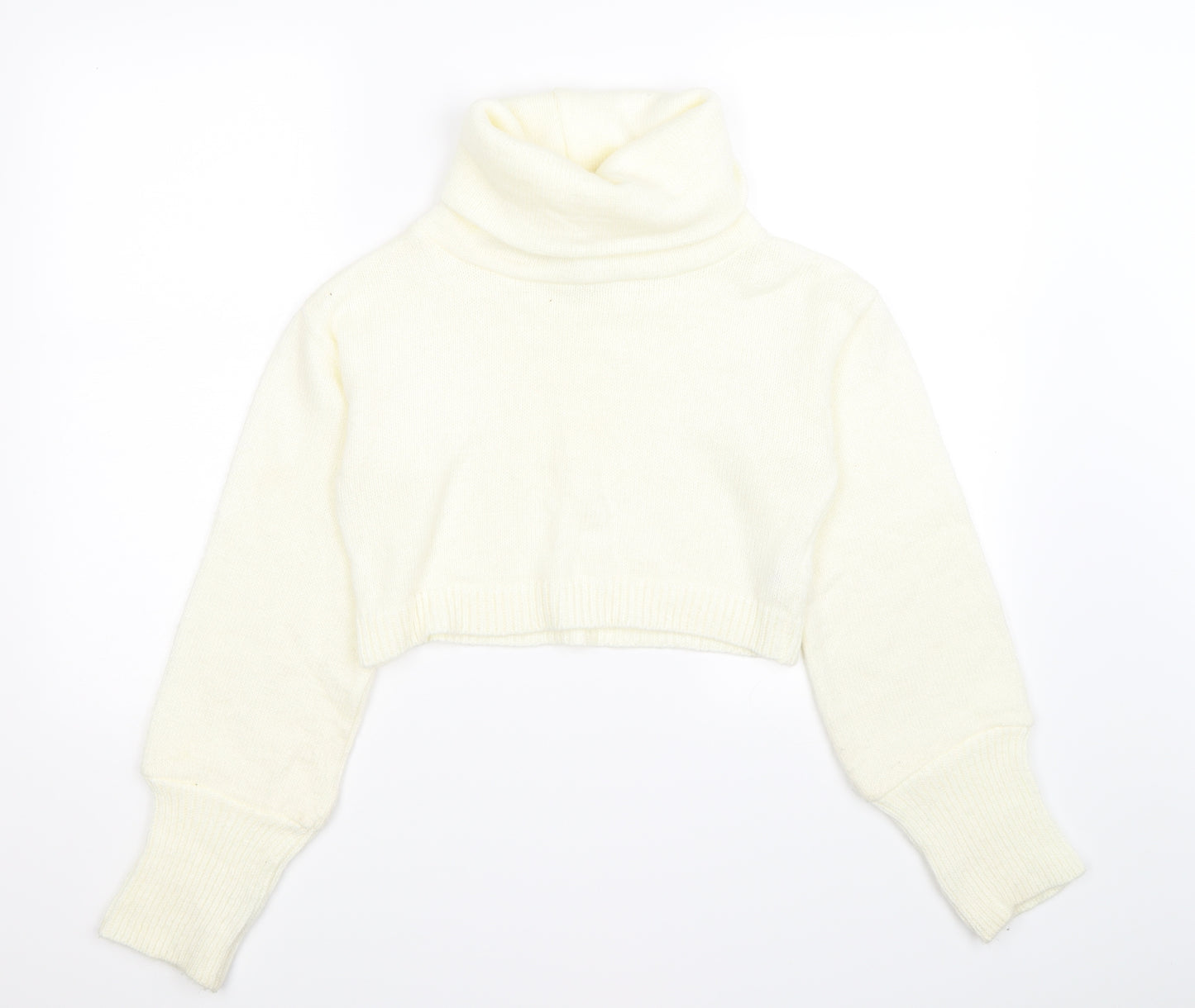 Pretty Little Thing  Womens Ivory  Knit Pullover Jumper Size S