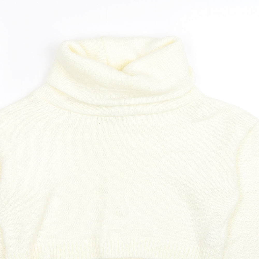 Pretty Little Thing  Womens Ivory  Knit Pullover Jumper Size S