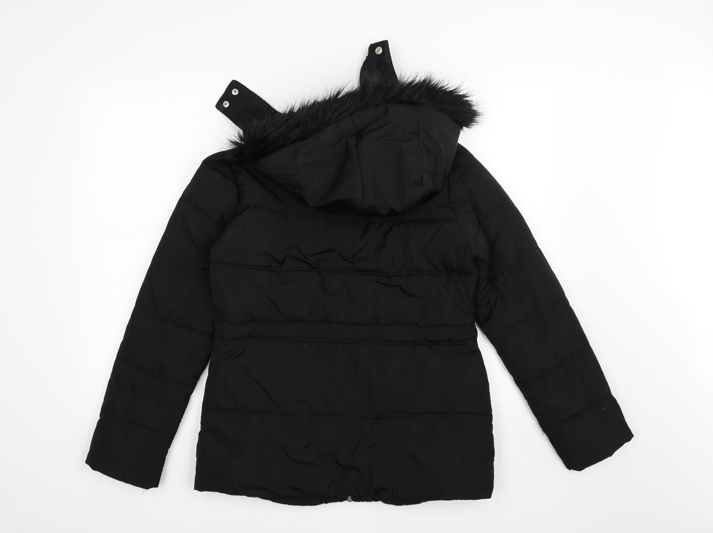 Papaya Womens Black   Parka Jacket Size 8