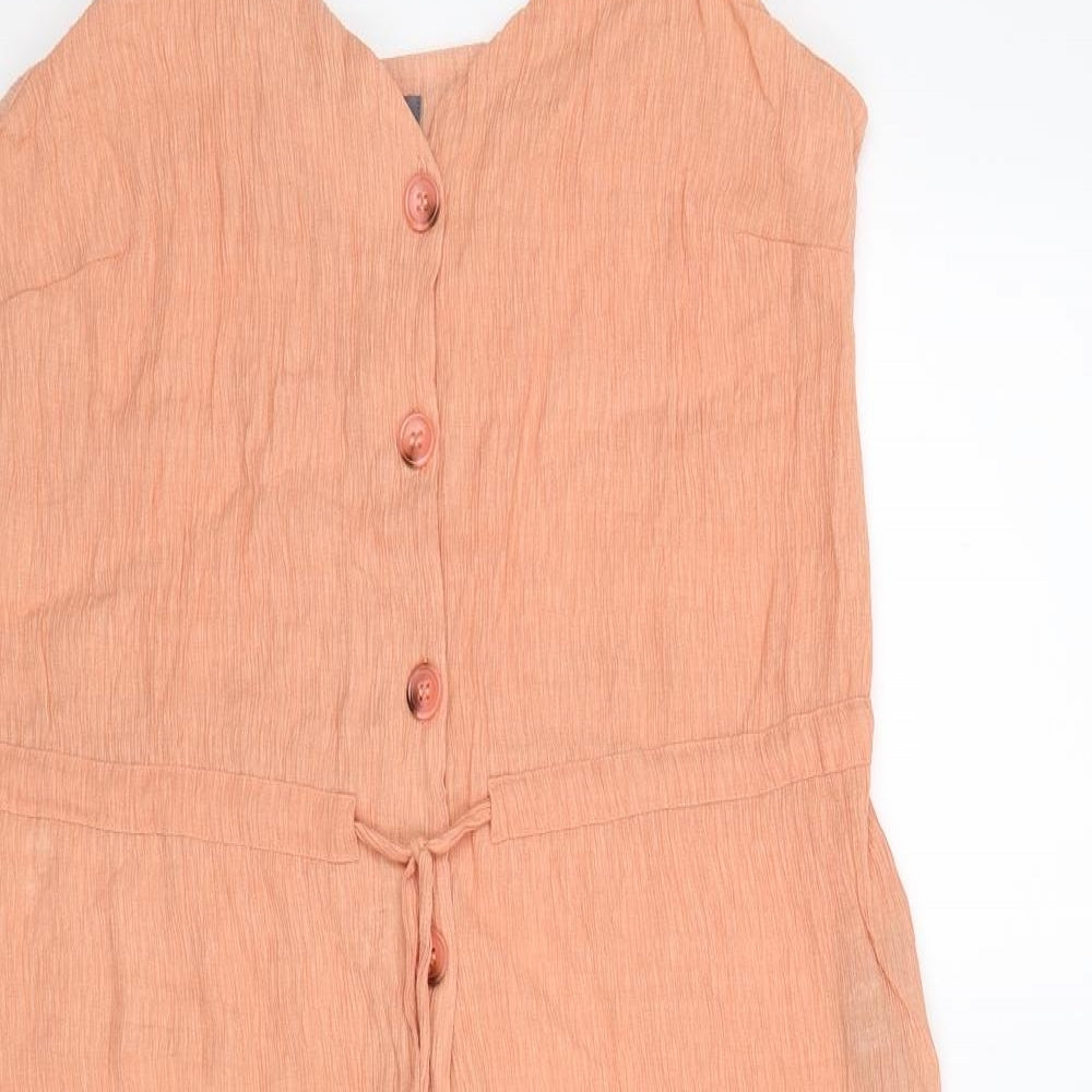 Primark Womens Orange   Tank Dress  Size 16