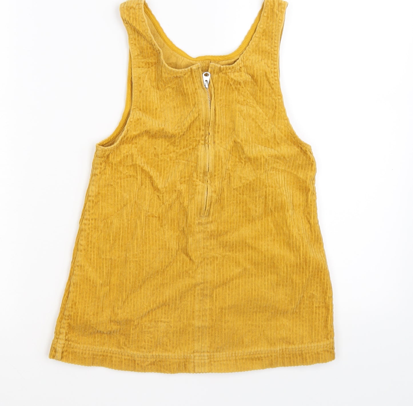 Arket Girls Yellow  Corduroy Pinafore/Dungaree Dress  Size 6 Years  - organic