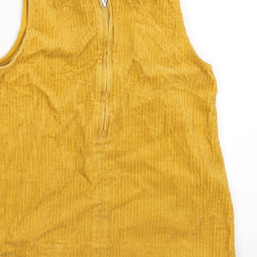 Arket Girls Yellow  Corduroy Pinafore/Dungaree Dress  Size 6 Years  - organic
