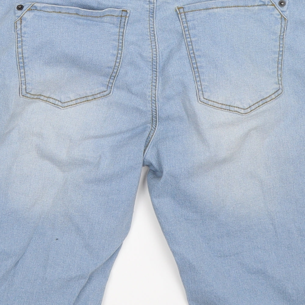 gemo Womens Blue  Denim Cut-Off Shorts Size 8