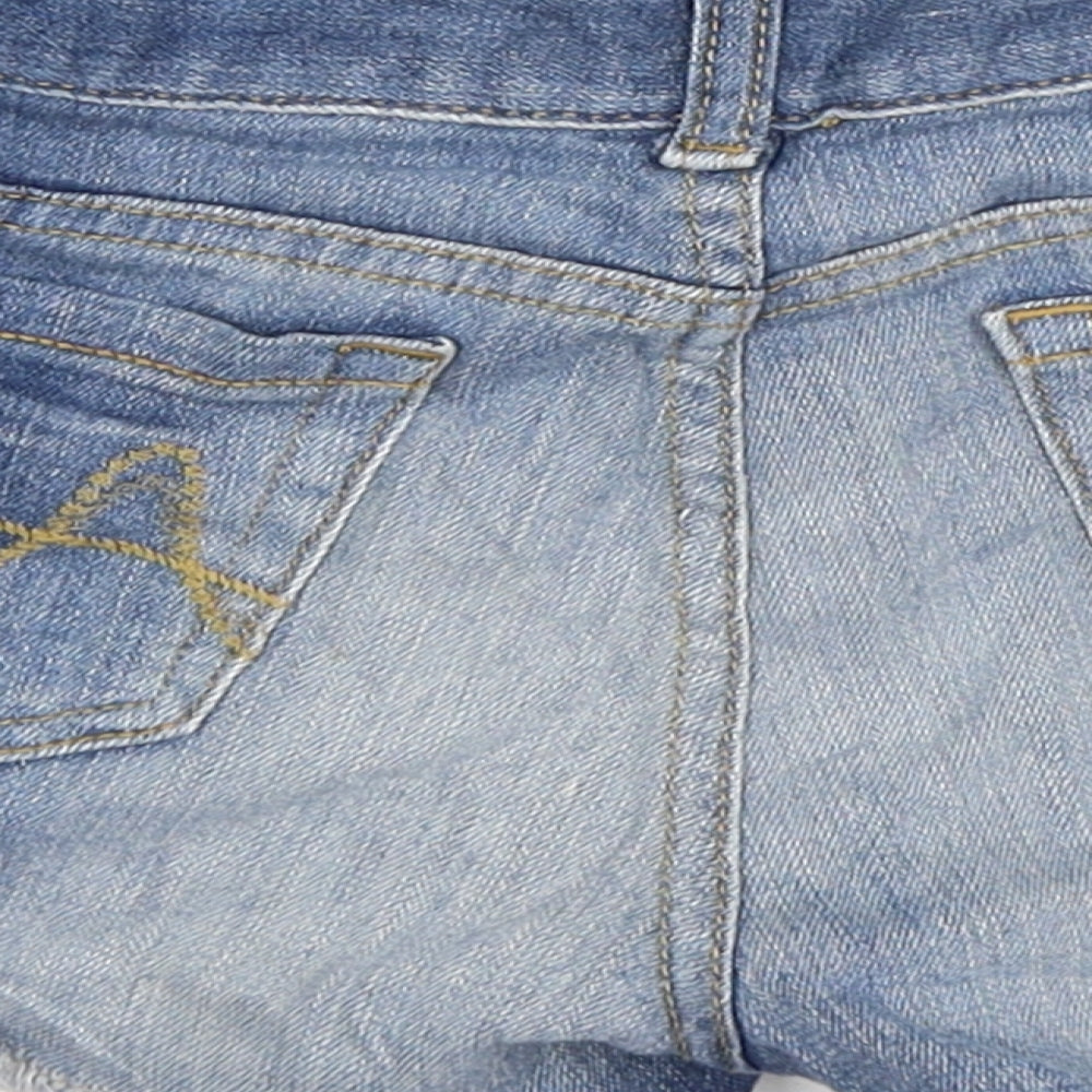 Mossimo Womens Blue  Denim Hot Pants Shorts Size S