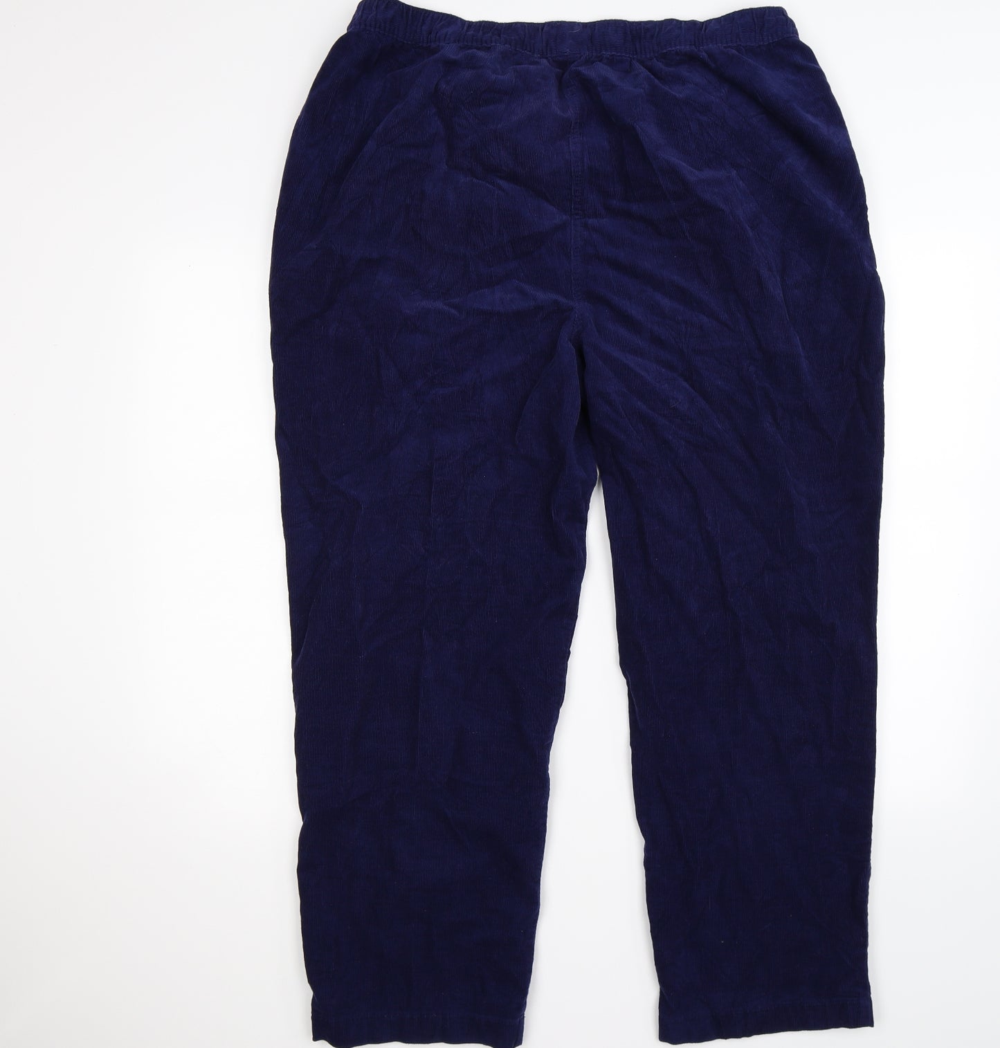 isle Womens Blue Striped Corduroy Trousers  Size 20 L26 in