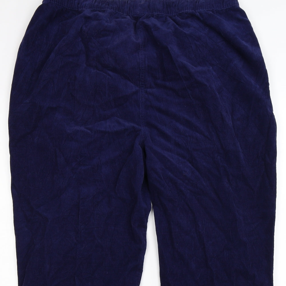 isle Womens Blue Striped Corduroy Trousers  Size 20 L26 in