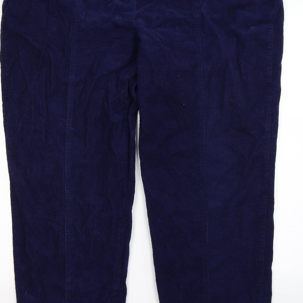 isle Womens Blue Striped Corduroy Trousers  Size 20 L26 in