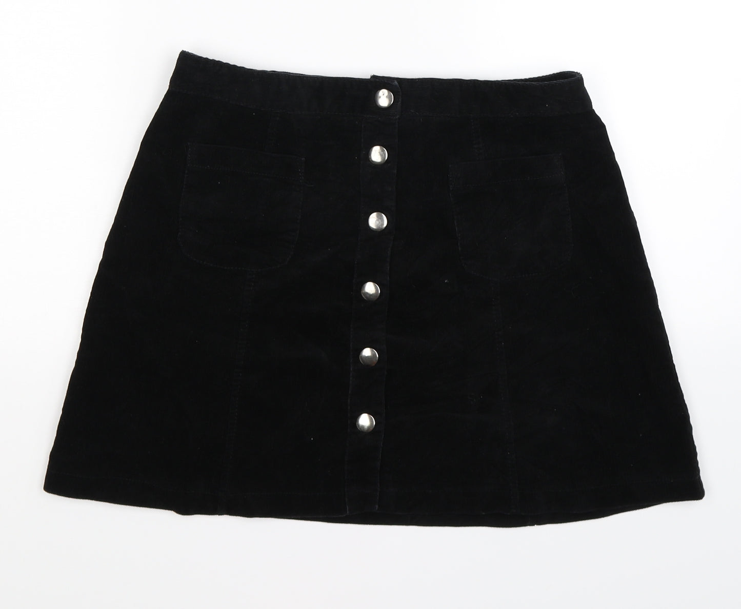 Cooperative Womens Black  Corduroy A-Line Set Size M