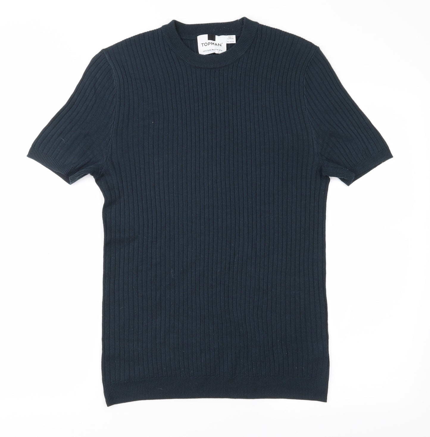 Topman Mens Blue  Knit Pullover Jumper Size M