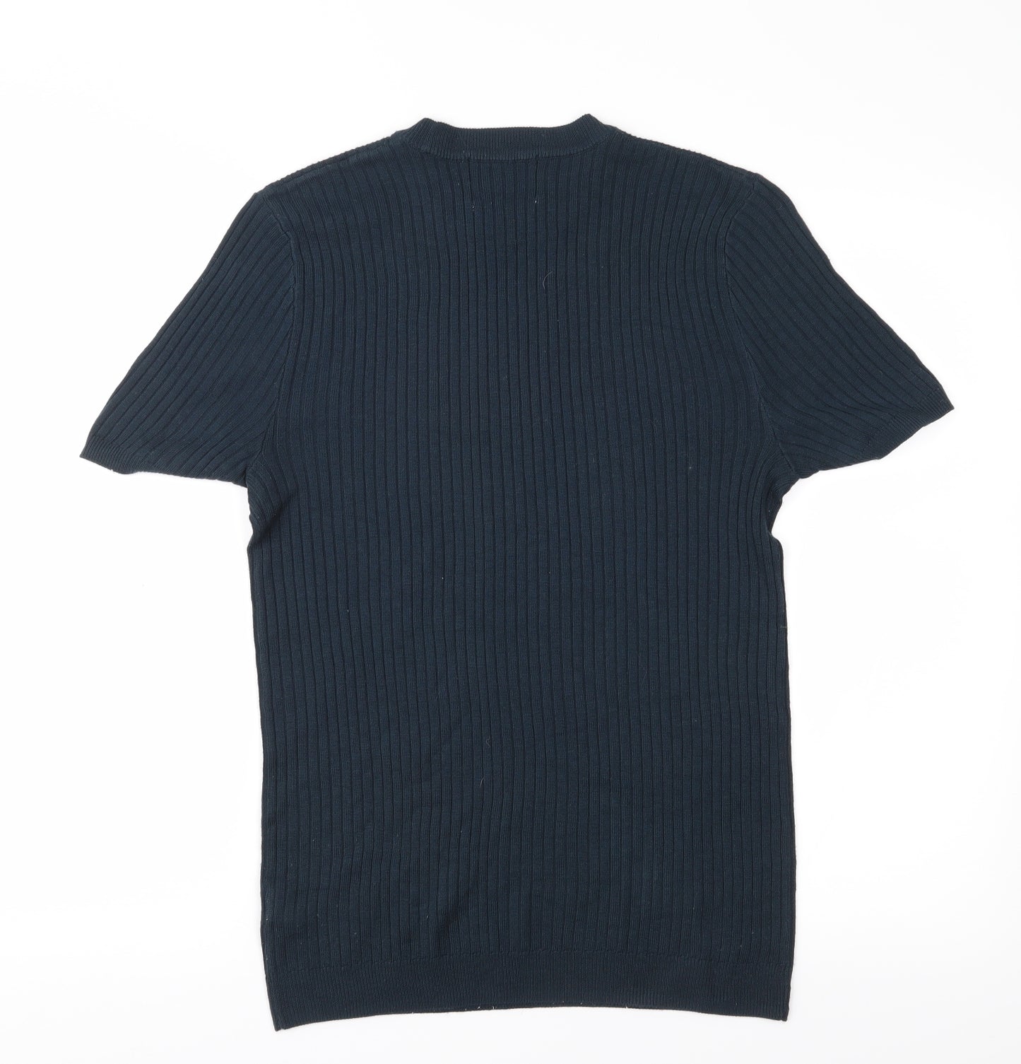 Topman Mens Blue  Knit Pullover Jumper Size M