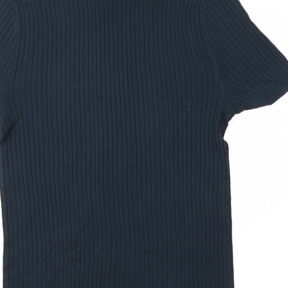 Topman Mens Blue  Knit Pullover Jumper Size M