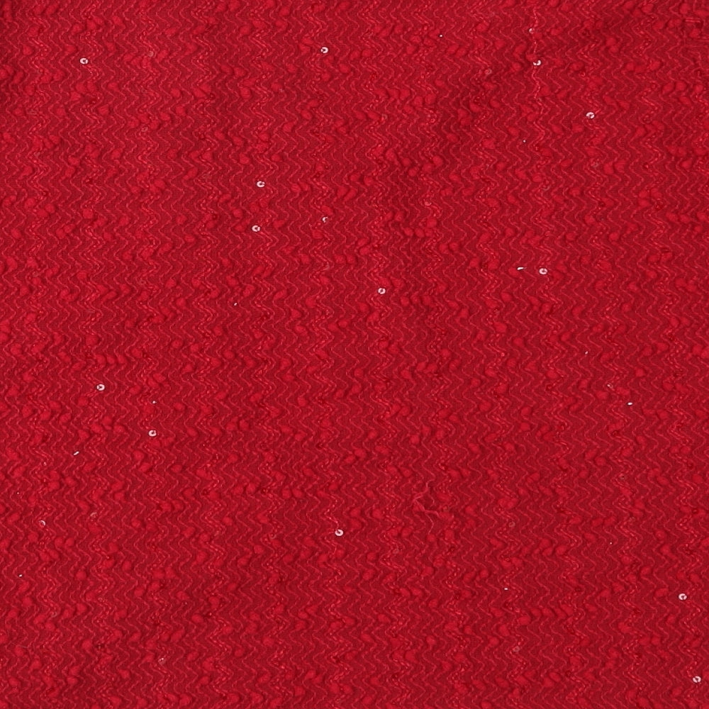 Dorothy Perkins Womens Red  Knit Pullover Jumper Size 10