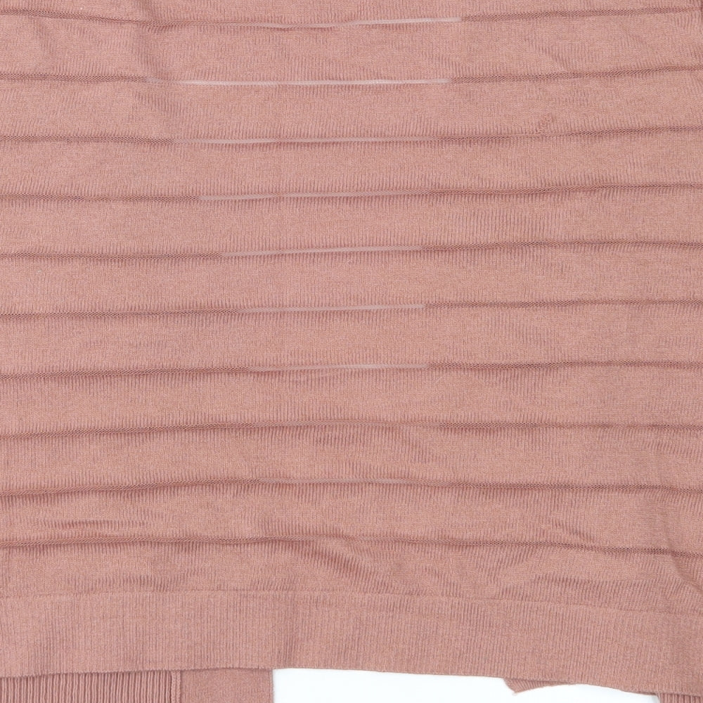 TU Womens Pink  Knit Cardigan Jumper Size 10