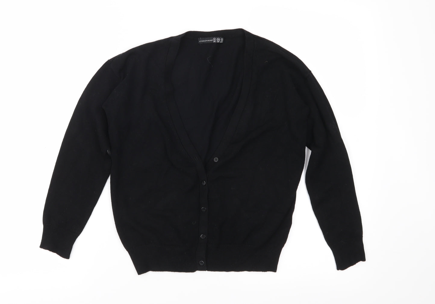 Atmosphere Womens Black  Knit Cardigan Jumper Size 6