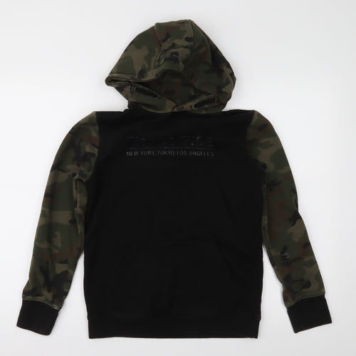 Primark Boys Black Camouflage  Pullover  Size 11-12 Years