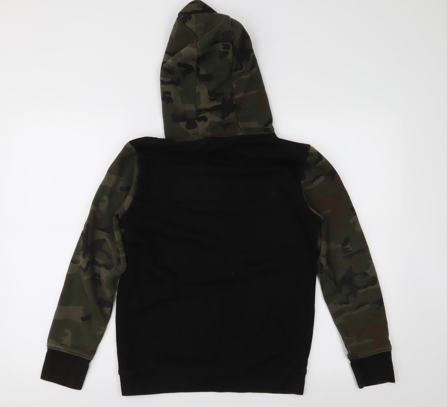 Primark Boys Black Camouflage  Pullover  Size 11-12 Years